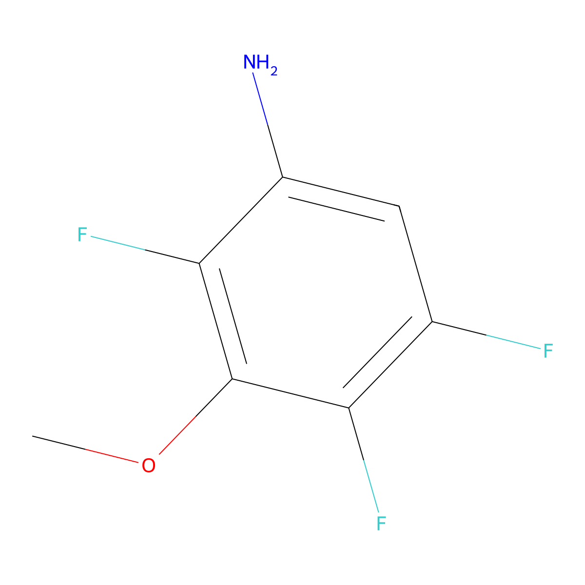 2,4,5-Trifluoro-3-methoxyaniline molecular structure, CAS 114214-45-8