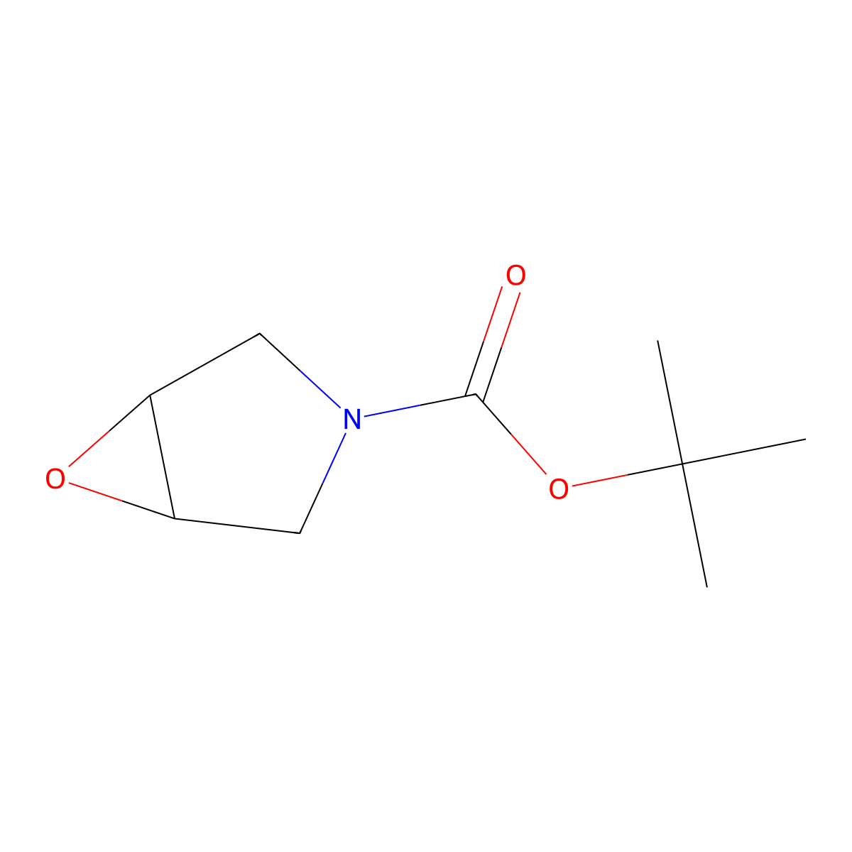 tert-Butyl 6-Oxa-3-azabicyclo(3.1.0)hexane-3-carboxylate molecular structure, CAS 114214-49-2