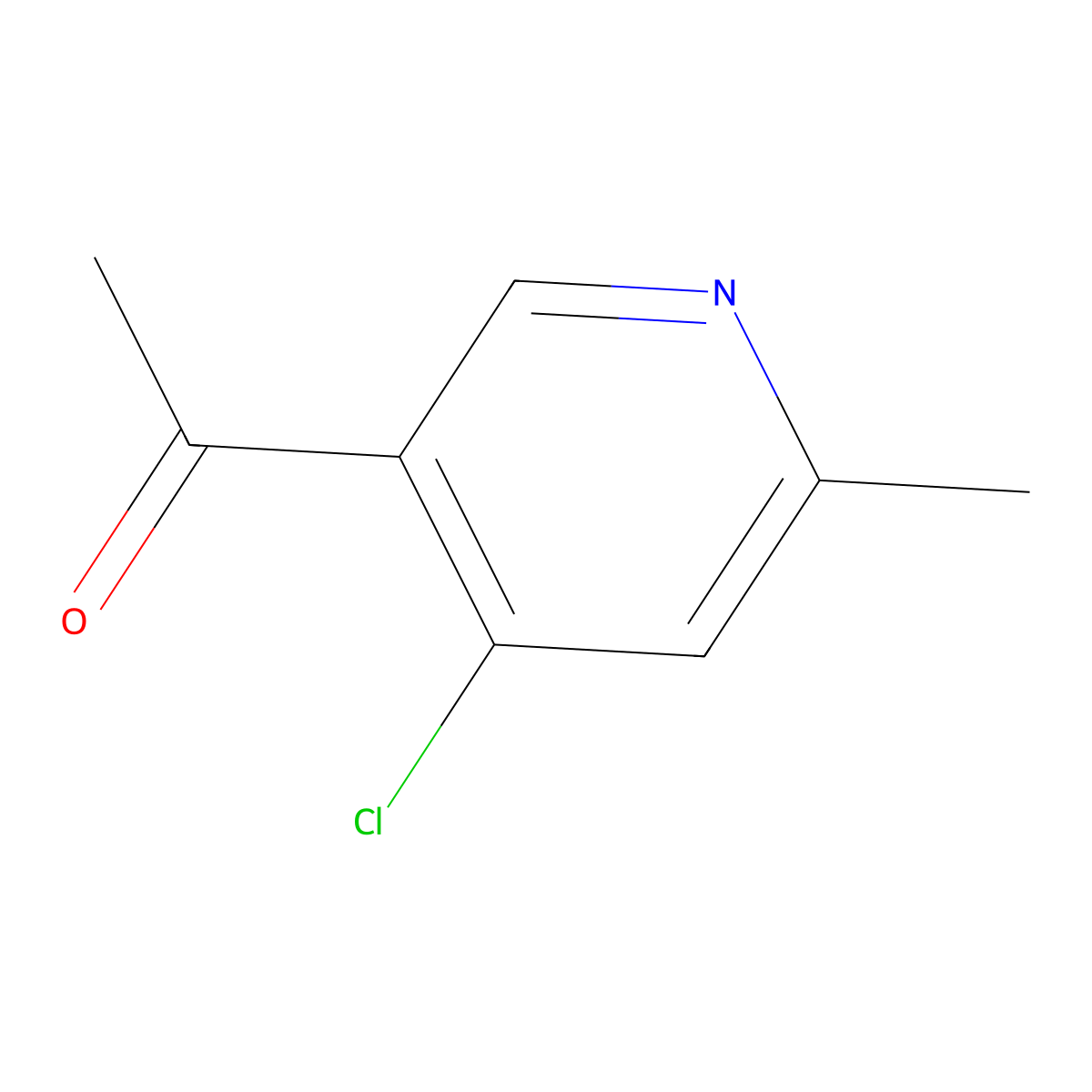 1-(4-Chloro-6-methylpyridin-3-YL)ethanone molecular structure, CAS 1142188-95-1