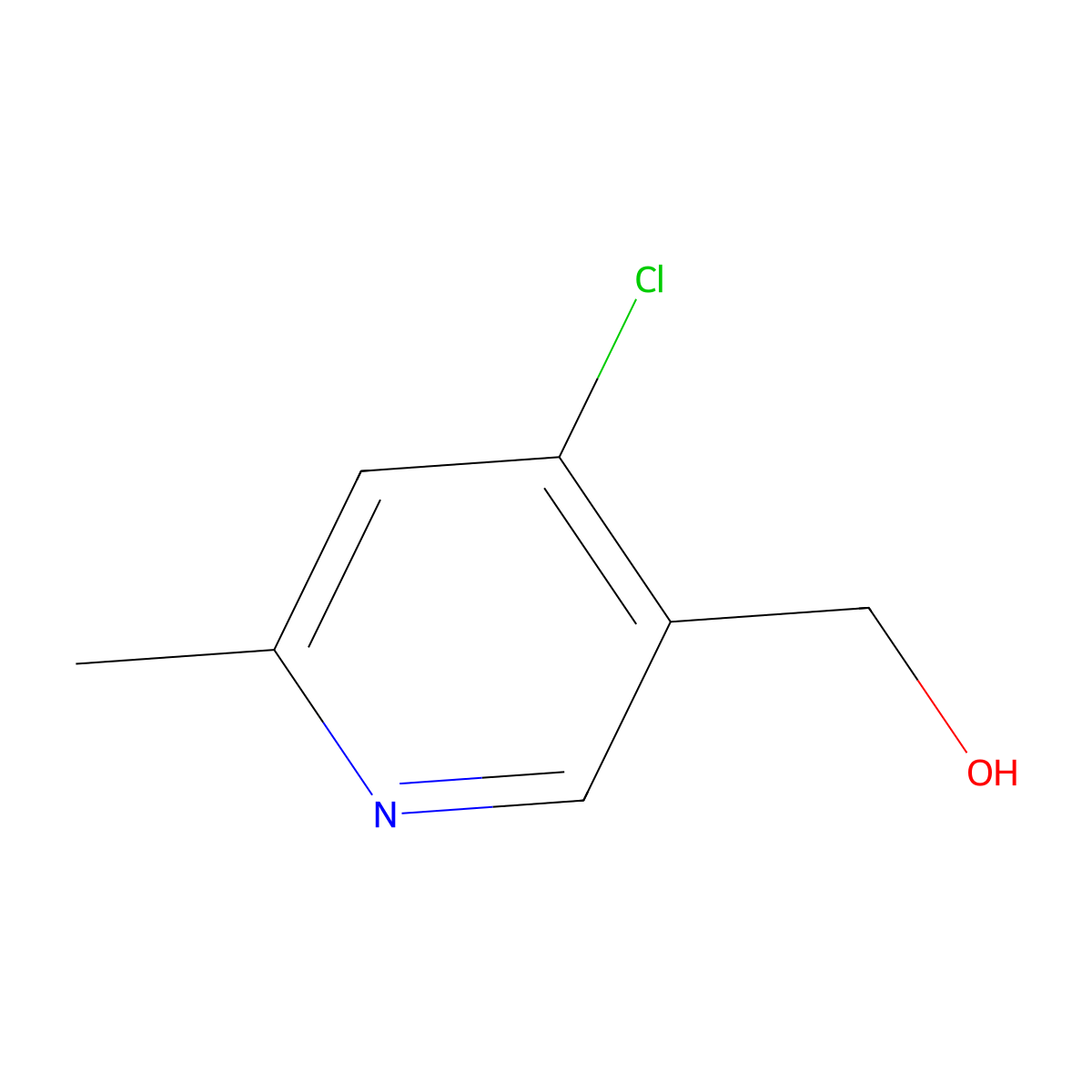 (4-Chloro-6-methylpyridin-3-yl)methanol molecular structure, CAS 1142189-03-4
