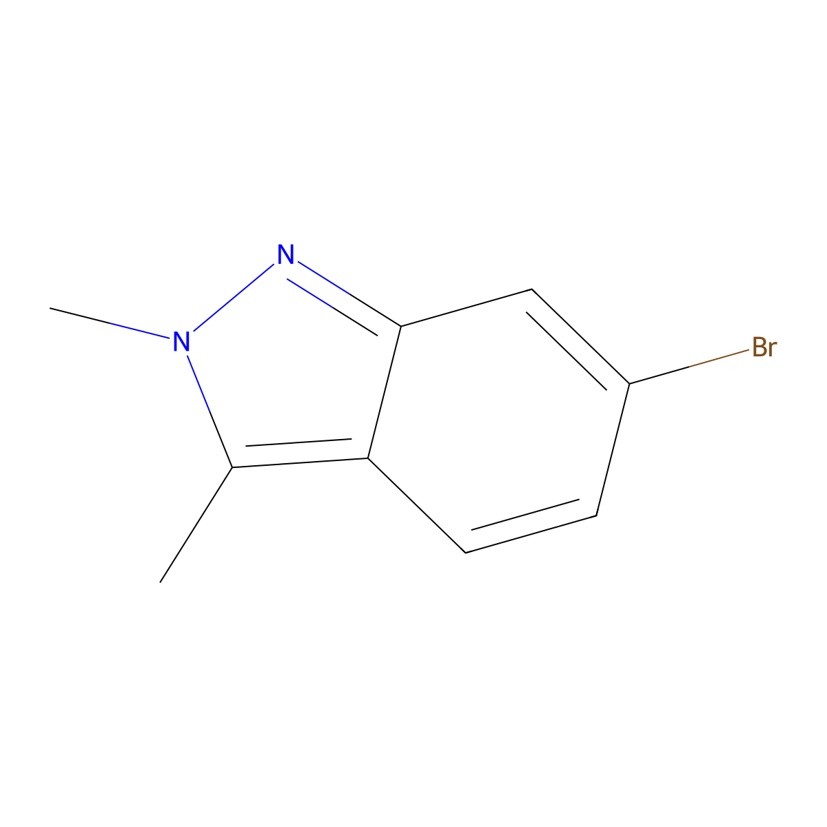 6-Bromo-2,3-dimethyl-2H-indazole molecular structure, CAS 1142189-49-8