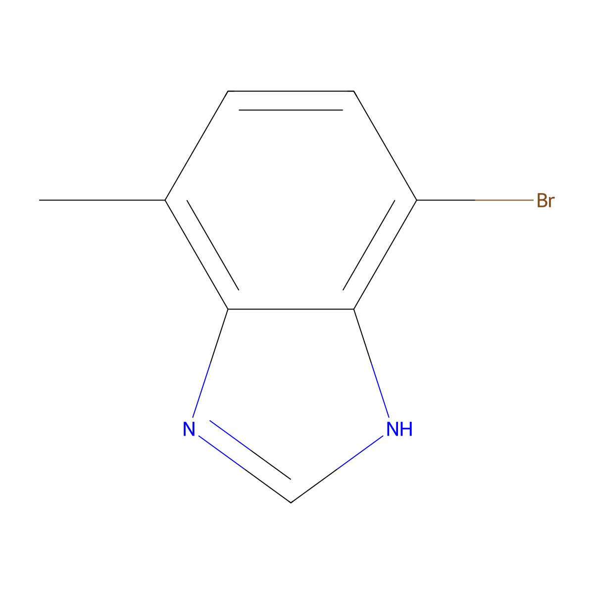 7-Bromo-4-methyl-1H-benzoimidazole molecular structure, CAS 1142190-57-5