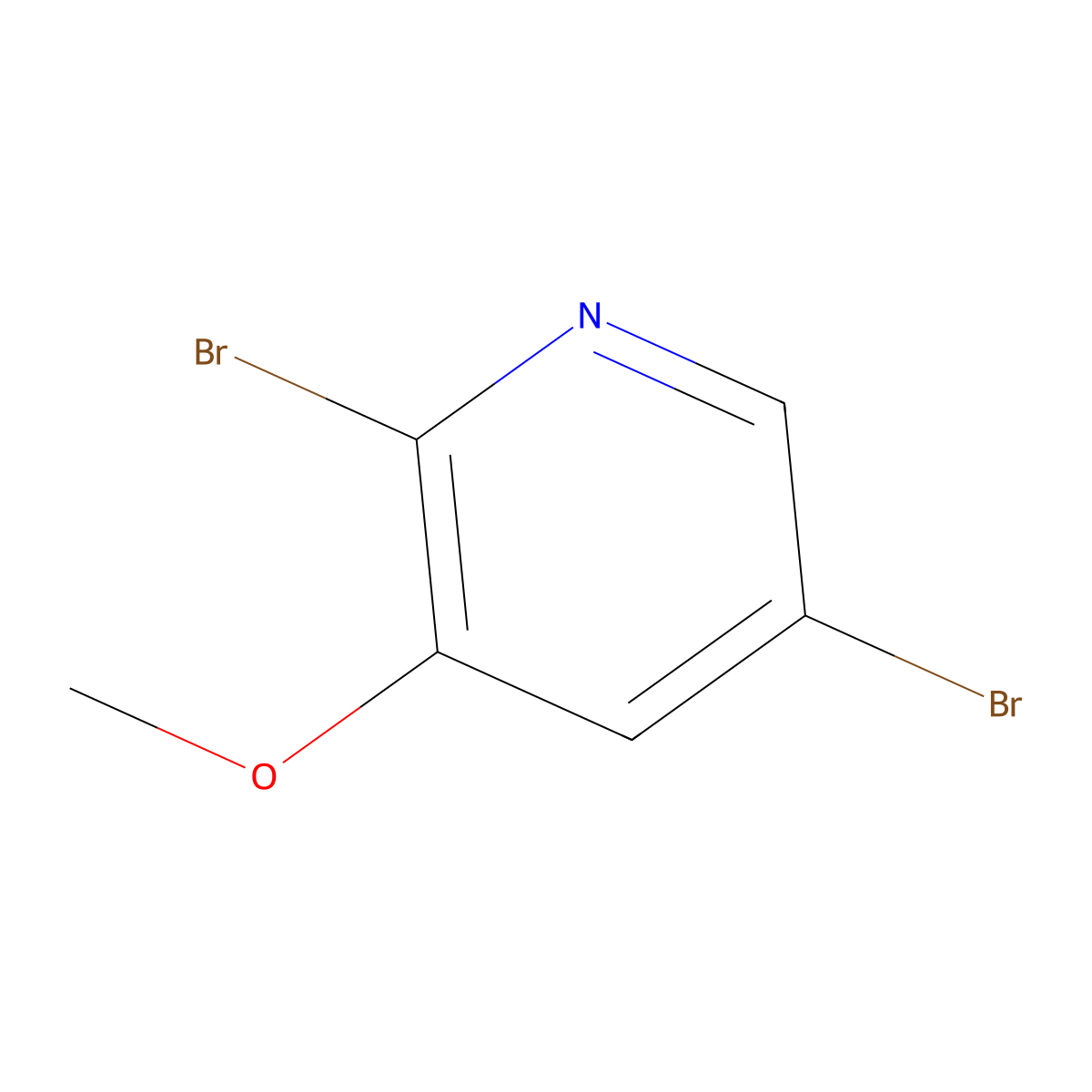 2,5-Dibromo-3-Methoxypyridine molecular structure, CAS 1142191-57-8
