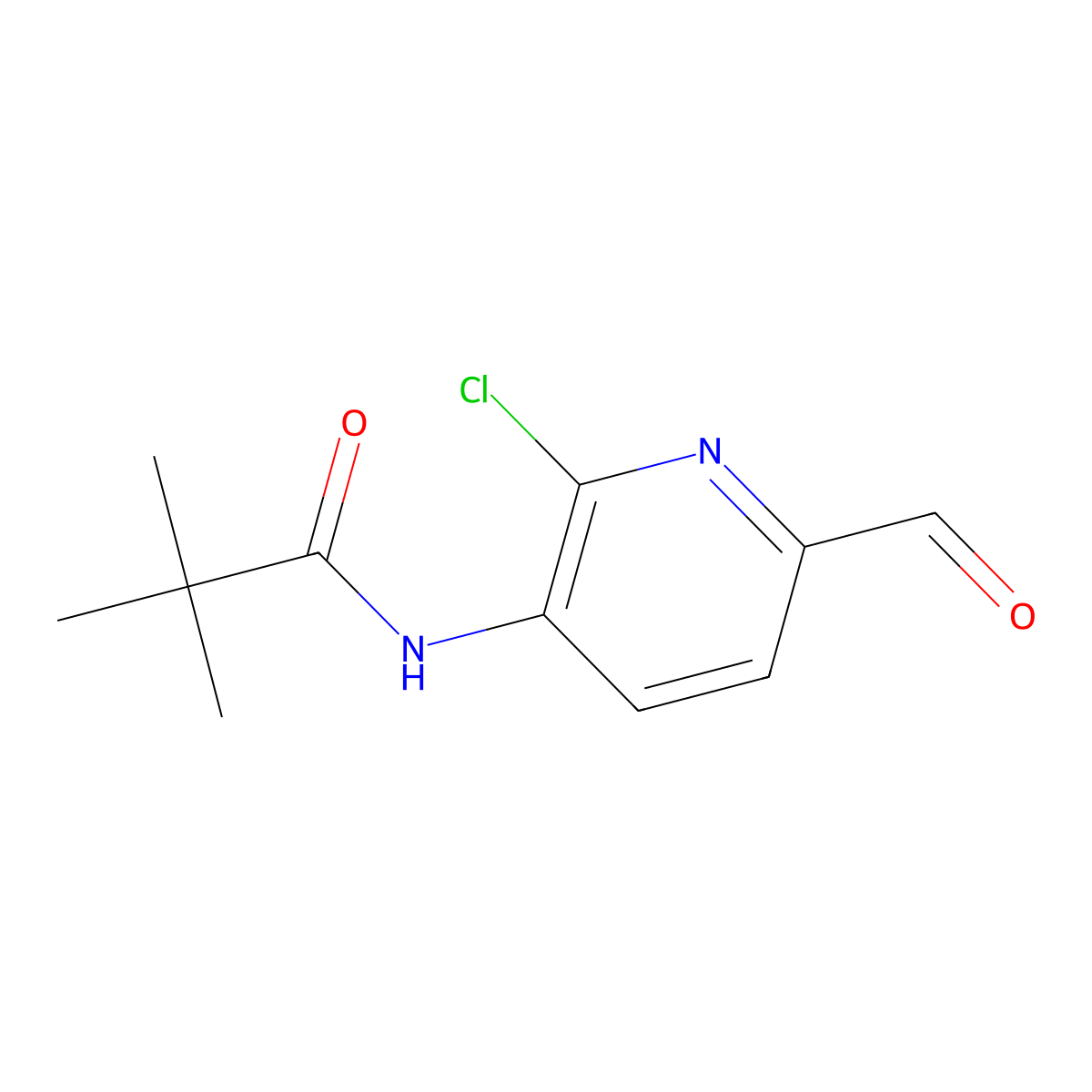 N-(2-Chloro-6-formylpyridin-3-yl)pivalamide molecular structure, CAS 1142191-76-1