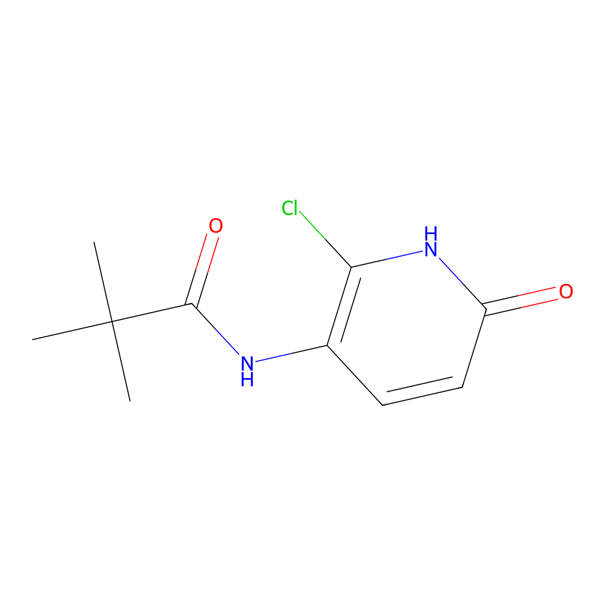 N-(2-Chloro-6-hydroxypyridin-3-yl)pivalamide molecular structure, CAS 1142192-18-4