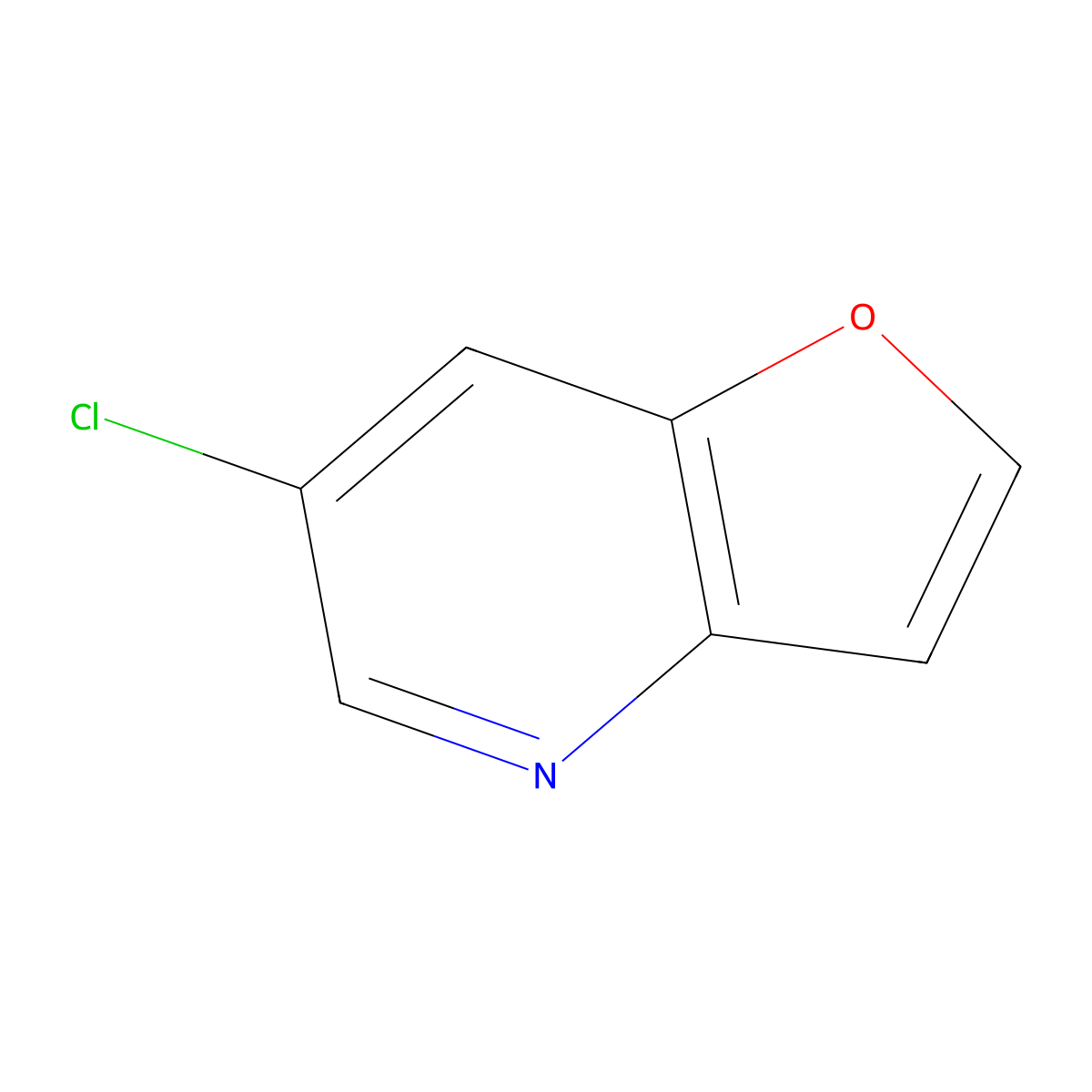 6-Chlorofuro[3,2-b]pyridine molecular structure, CAS 1142192-61-7