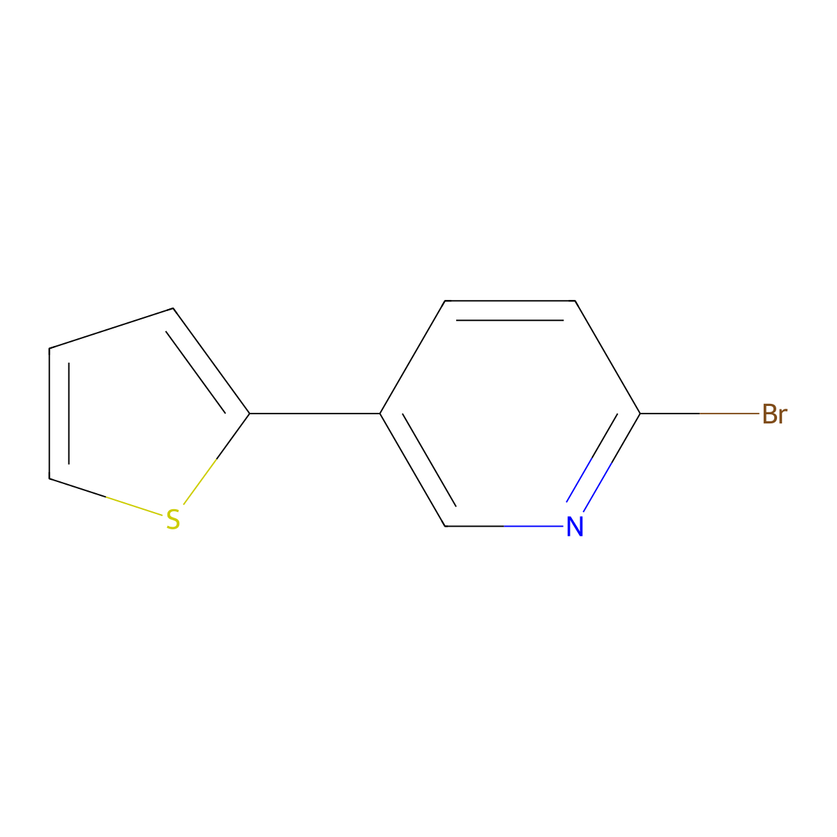 2-Bromo-5-(2-thienyl)pyridine molecular structure, CAS 1142193-67-6