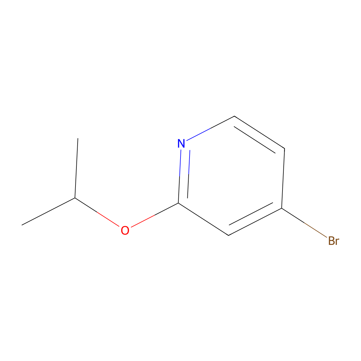 4-Bromo-2-isopropoxypyridine molecular structure, CAS 1142194-24-8