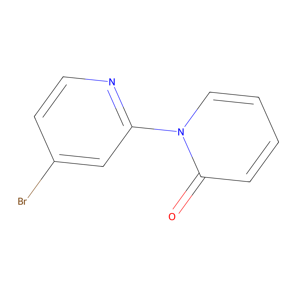 4-Bromo-2-(1H-pyridin-2-one)pyridine molecular structure, CAS 1142194-37-3