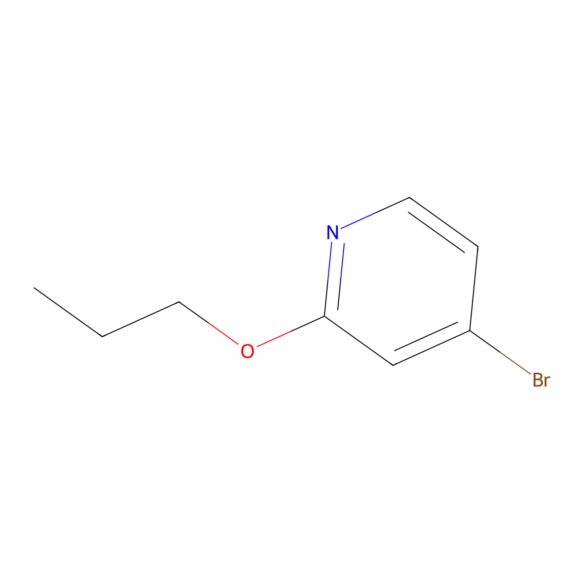 4-Bromo-2-propoxypyridine molecular structure, CAS 1142194-49-7