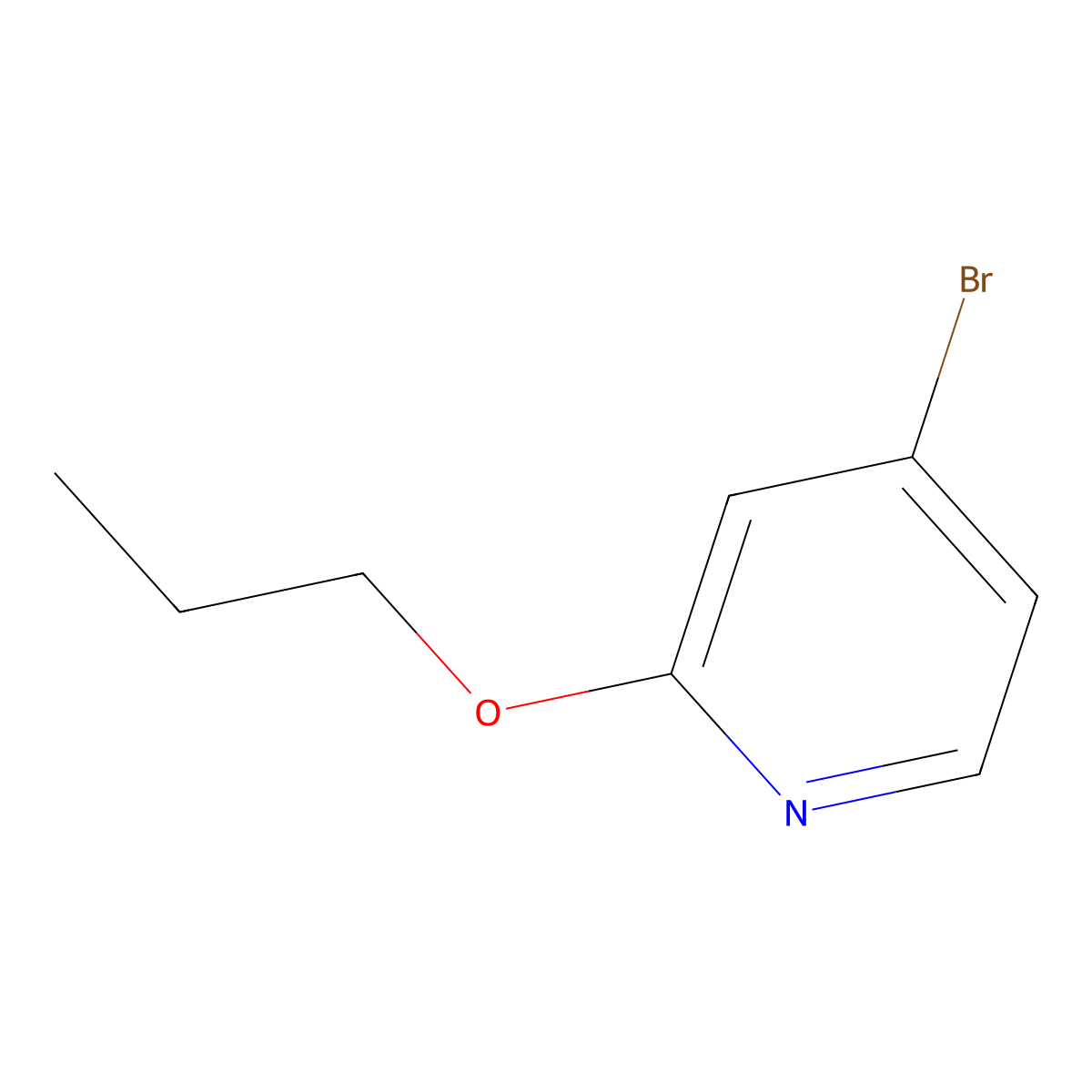 4-Bromo-2-propoxypyridine molecular structure, CAS 1142194-49-7