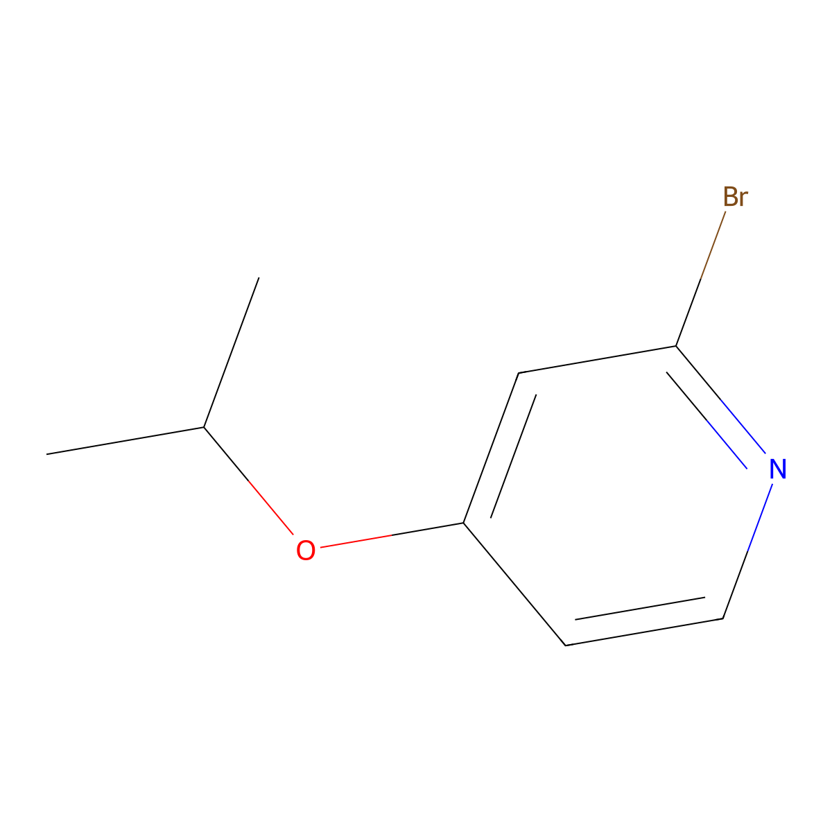 2-Bromo-4-isopropoxypyridine molecular structure, CAS 1142194-66-8