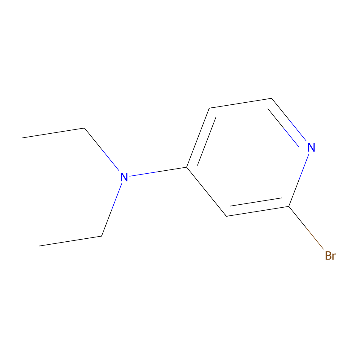 4-Pyridinamine, 2-bromo-N,N-diethyl- molecular structure, CAS 1142194-67-9