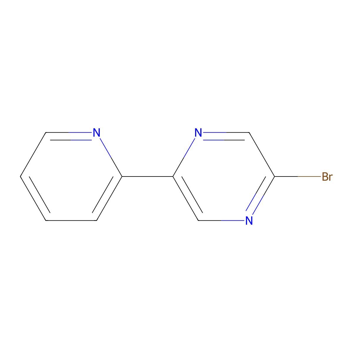2-Bromo-5-(pyridin-2-YL)pyrazine molecular structure, CAS 1142196-13-1