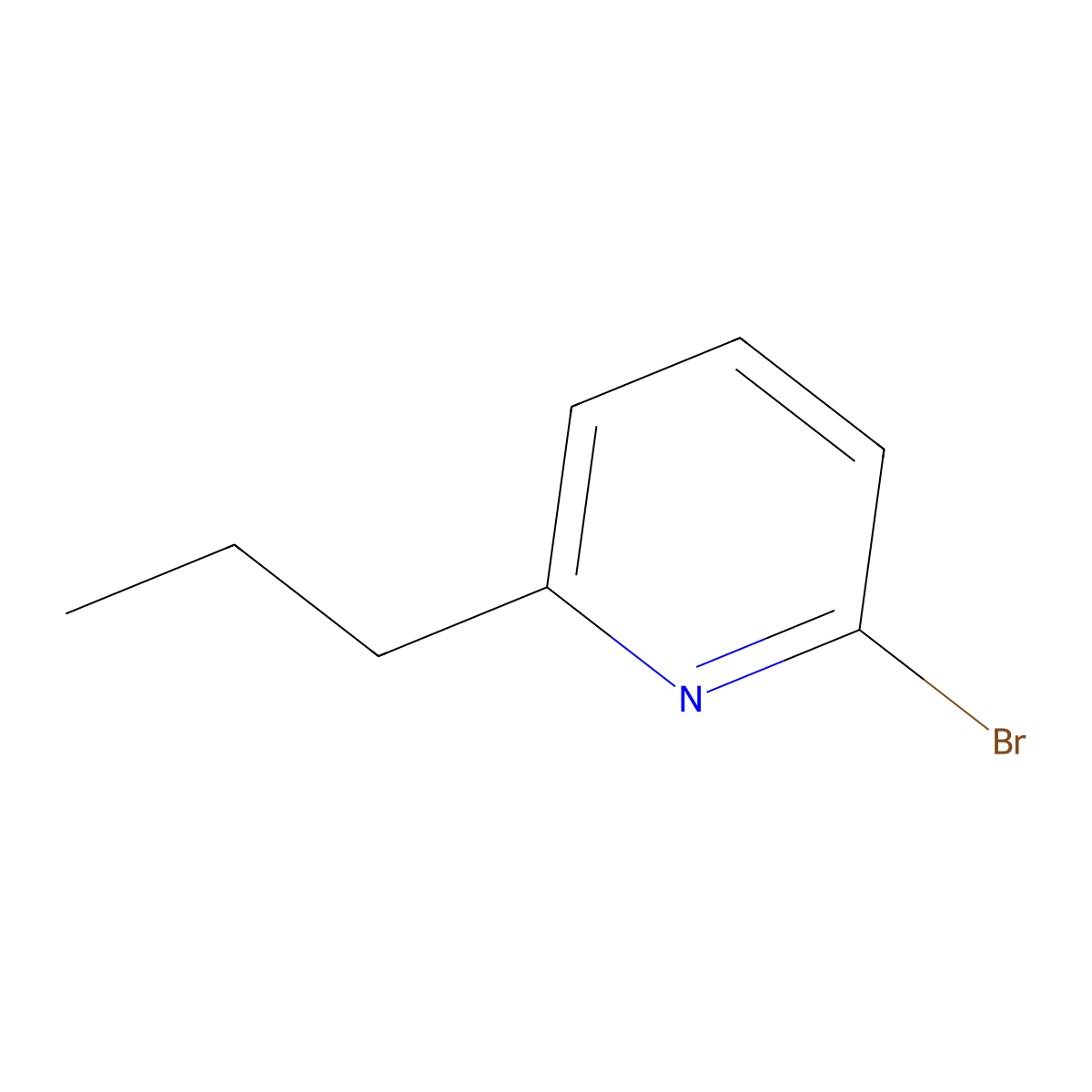 2-Bromo-6-propylpyridine molecular structure, CAS 1142196-36-8