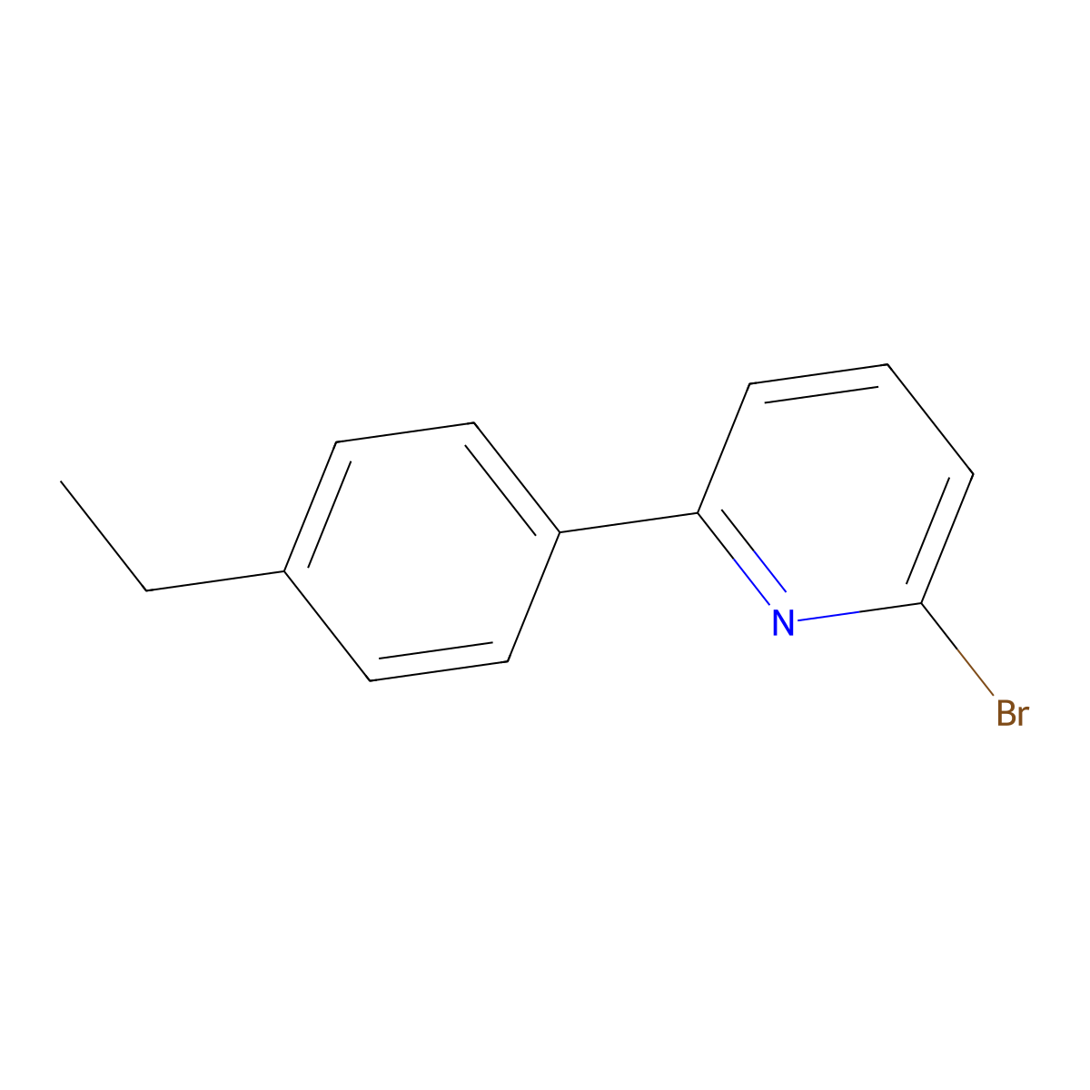2-Bromo-6-(4-ethylphenyl)pyridine molecular structure, CAS 1142196-93-7