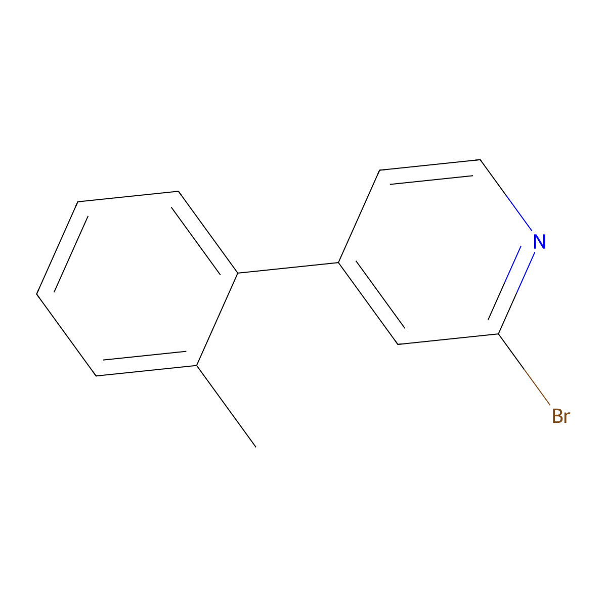 2-Bromo-4-(2-tolyl)pyridine molecular structure, CAS 1142197-07-6