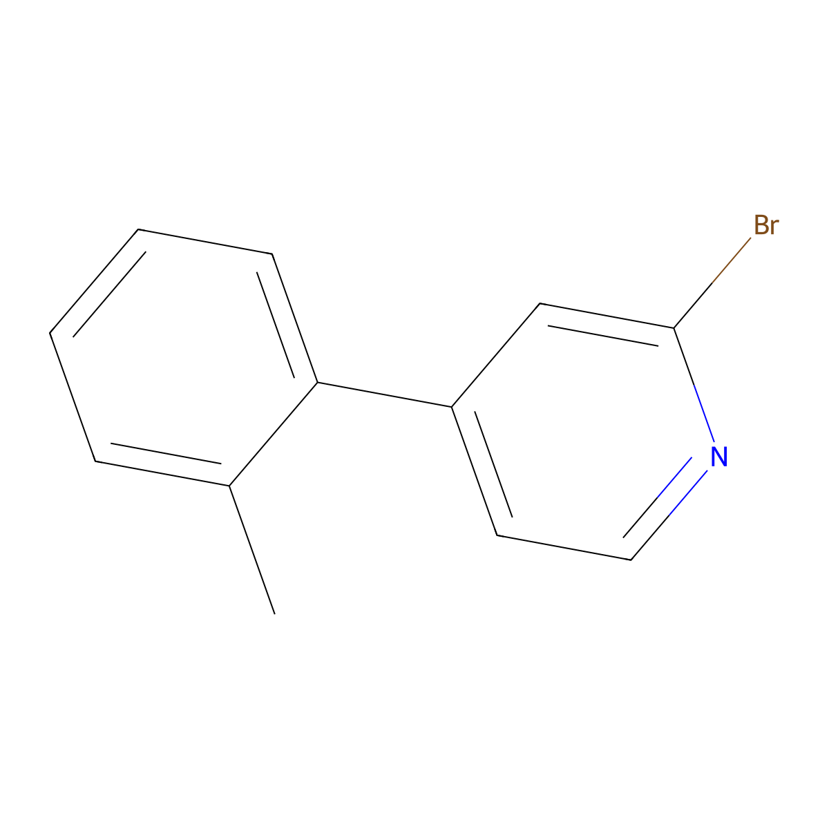 2-Bromo-4-(2-tolyl)pyridine molecular structure, CAS 1142197-07-6