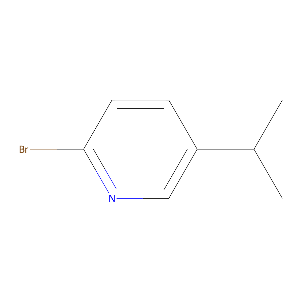 2-Bromo-5-isopropylpyridine molecular structure, CAS 1142197-16-7
