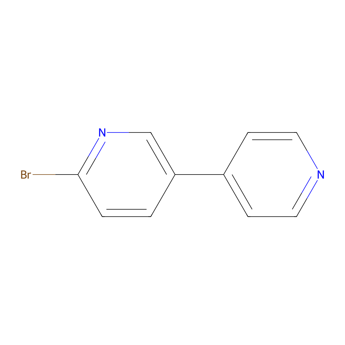 2-Bromo-5-(pyridin-4-yl)pyridine molecular structure, CAS 1142197-30-5
