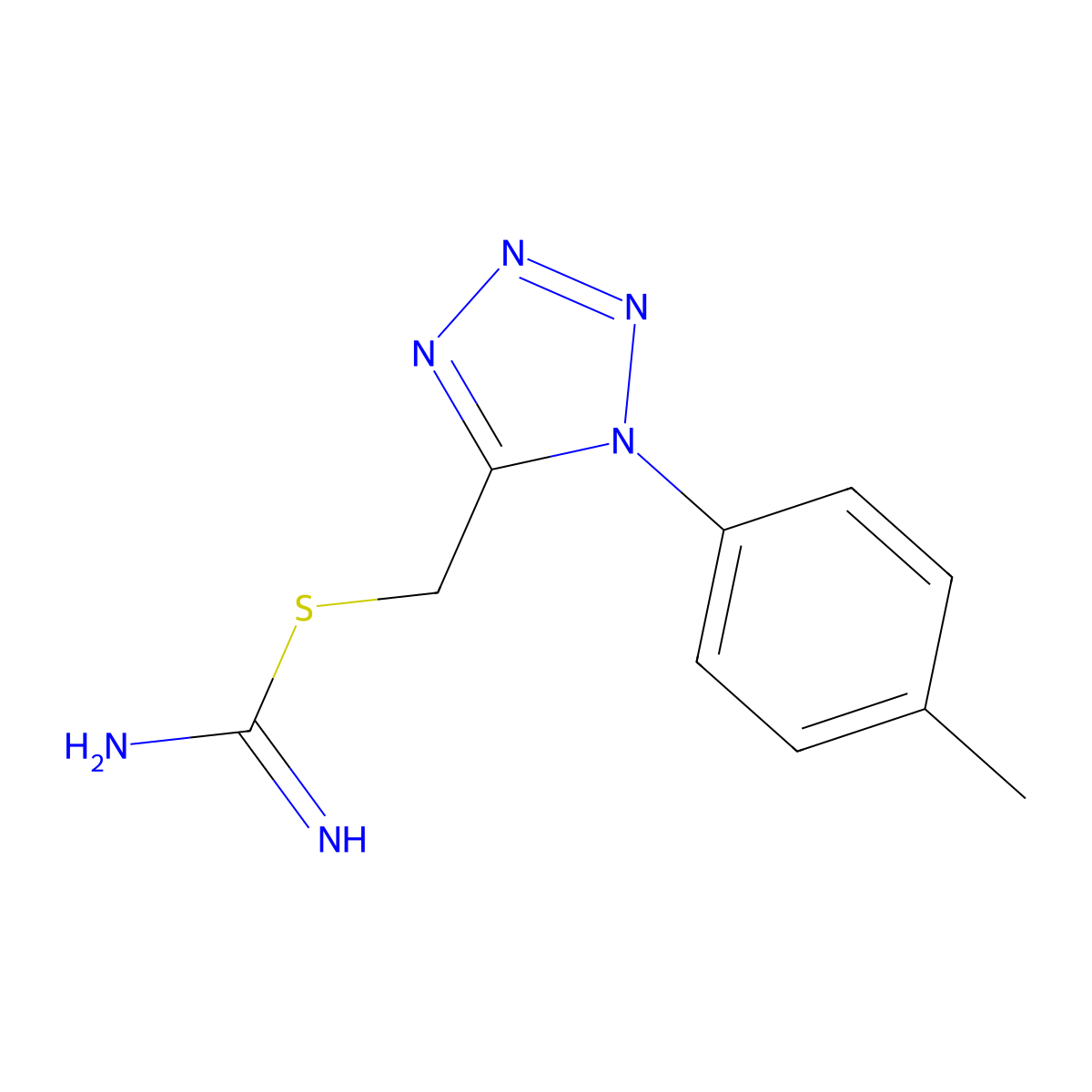 [1-(4-Methylphenyl)-1h-tetrazol-5-yl]methyl-imidothiocarbamate molecular structure, CAS 1142201-28-2