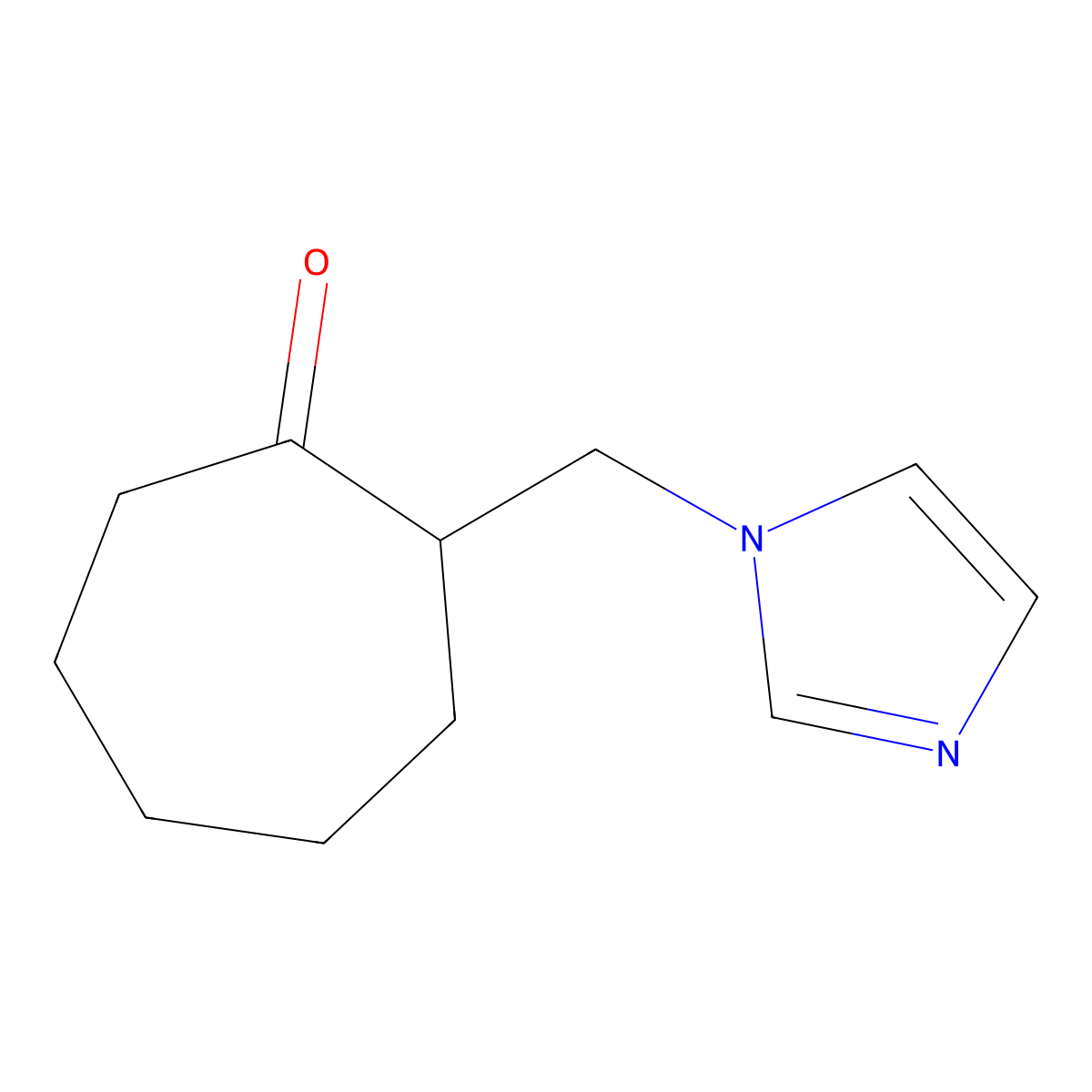 2-(1H-imidazol-1-ylmethyl)cycloheptanone molecular structure, CAS 1142202-13-8