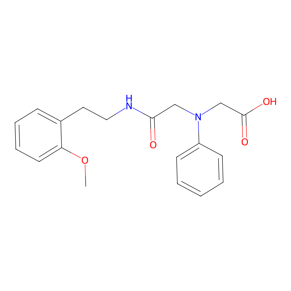 [(2-{[2-(2-Methoxyphenyl)ethyl]amino}-2-oxoethyl)-(phenyl)amino]acetic acid molecular structure, CAS 1142204-73-6