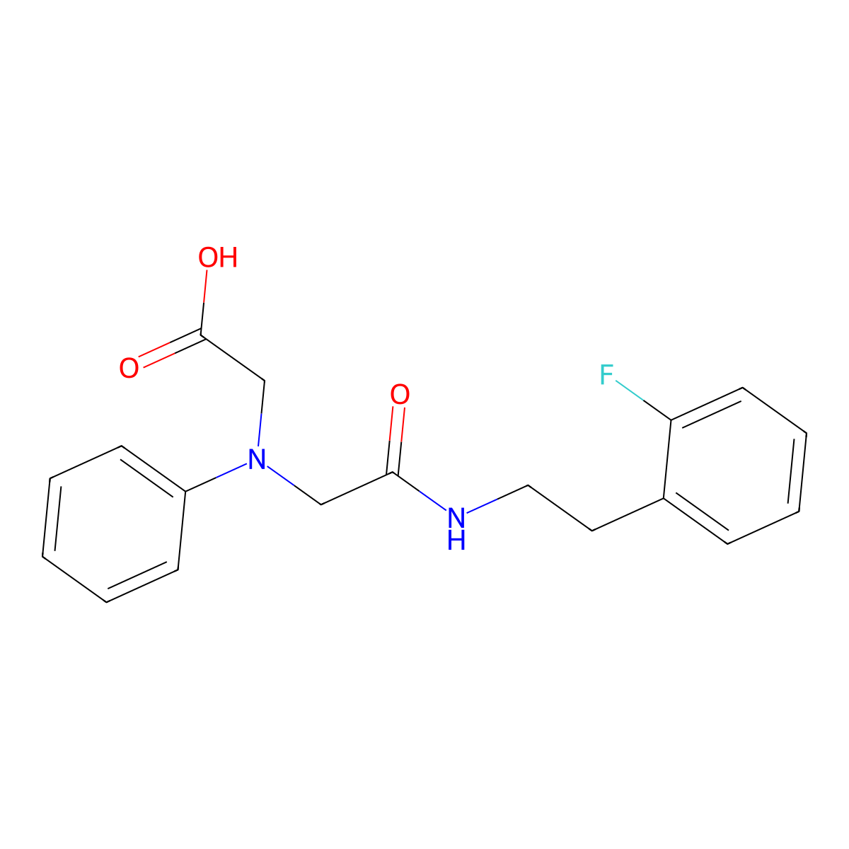 [(2-{[2-(2-Fluorophenyl)ethyl]amino}-2-oxoethyl)-(phenyl)amino]acetic acid molecular structure, CAS 1142204-74-7
