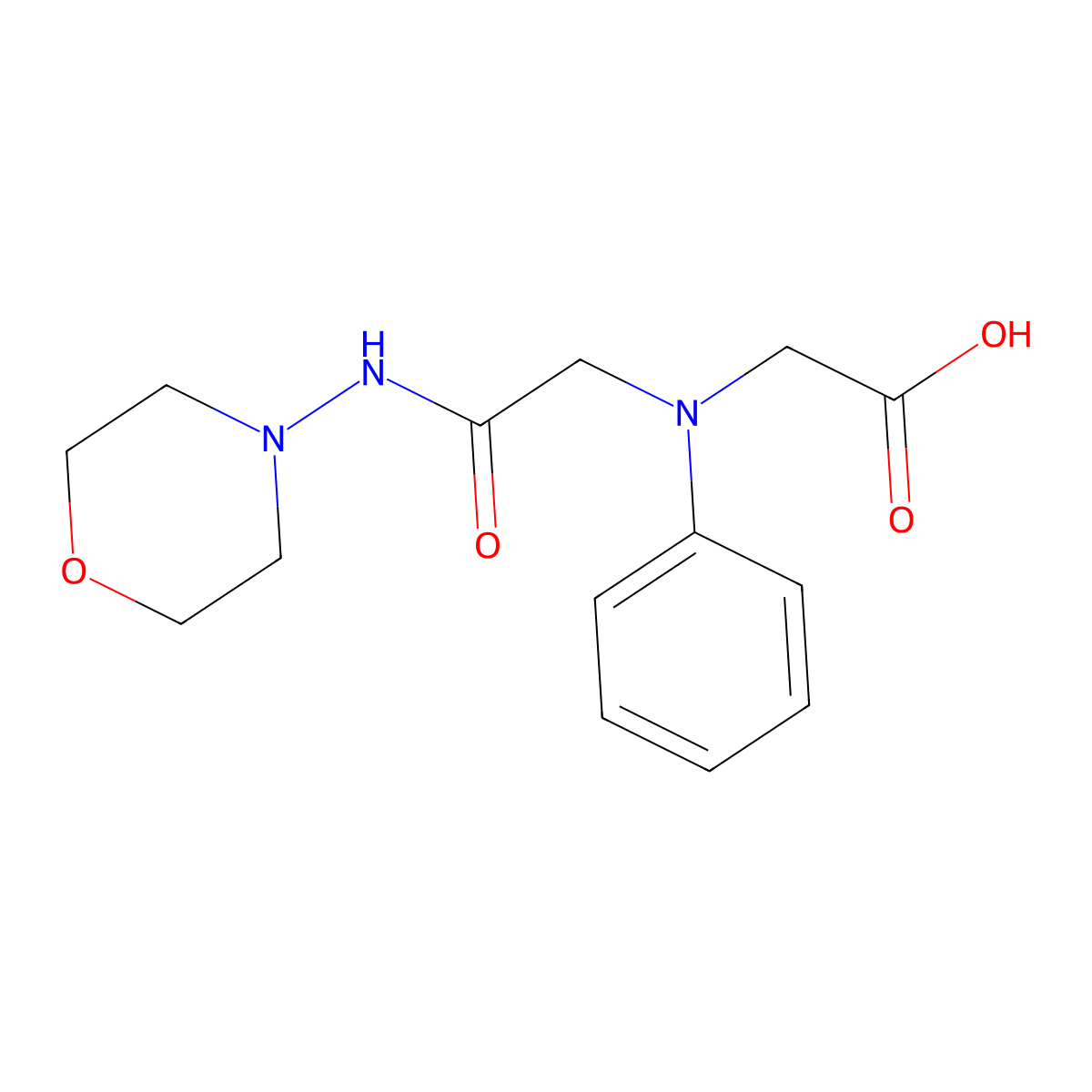 [[2-(Morpholin-4-ylamino)-2-oxoethyl](phenyl)-amino]acetic acid molecular structure, CAS 1142204-92-9