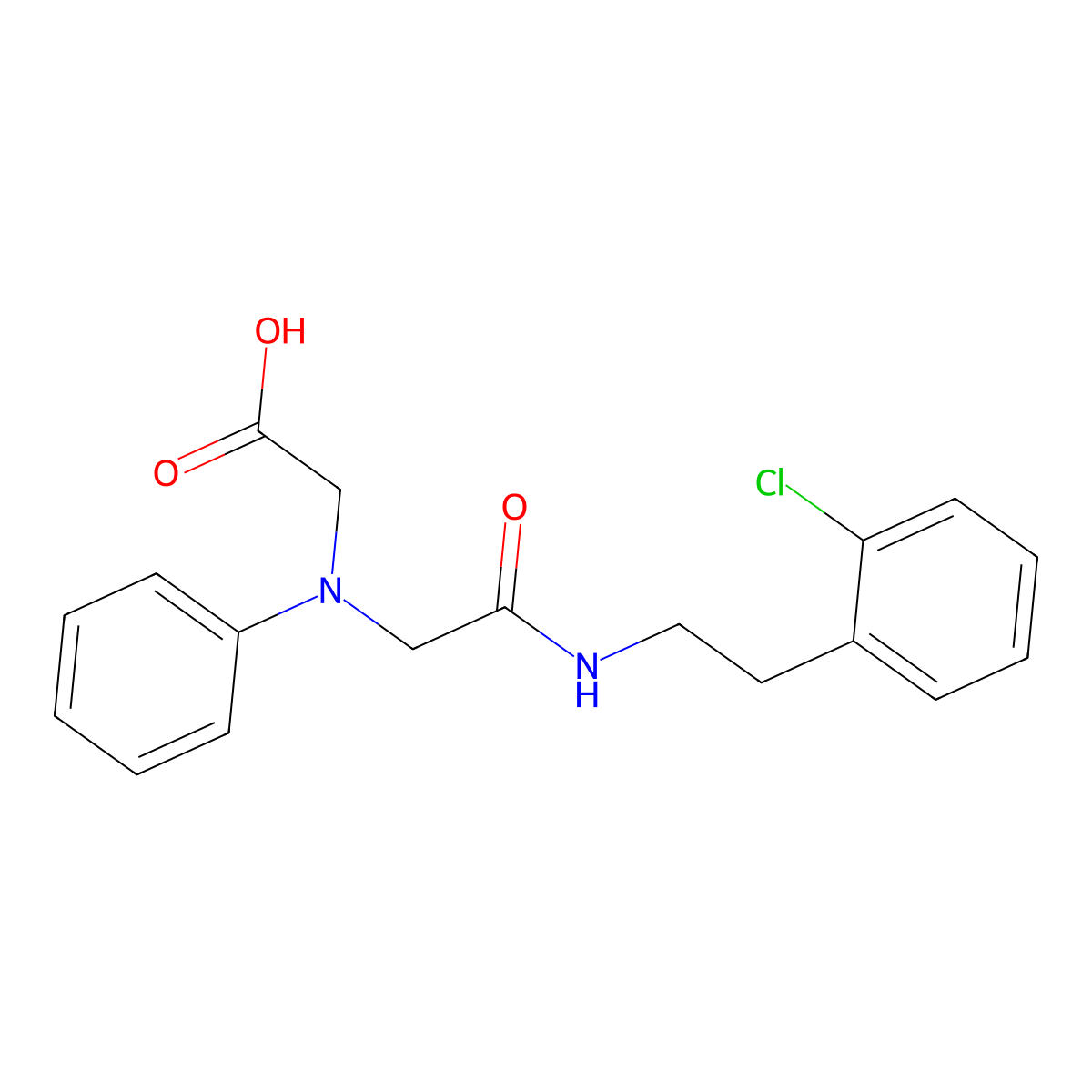 [(2-{[2-(2-Chlorophenyl)ethyl]amino}-2-oxoethyl)-(phenyl)amino]acetic acid molecular structure, CAS 1142205-07-9