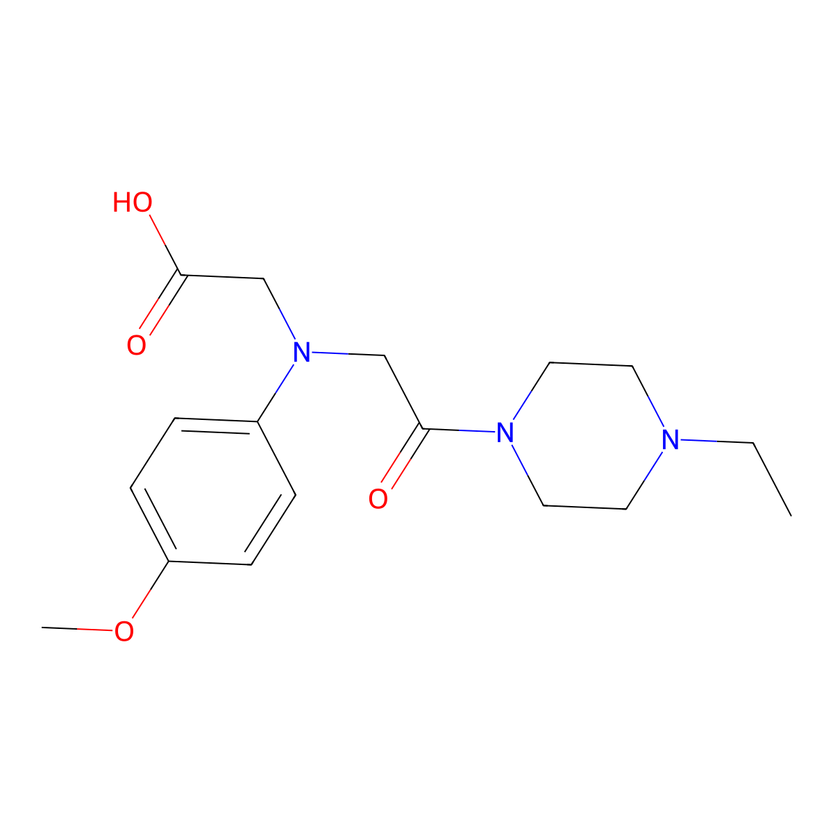 [[2-(4-Ethylpiperazin-1-yl)-2-oxoethyl]-(4-methoxyphenyl)amino]acetic acid molecular structure, CAS 1142205-31-9