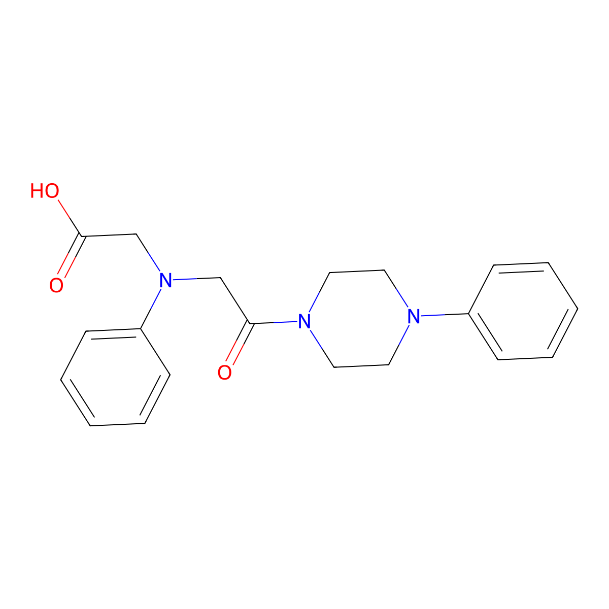 [[2-Oxo-2-(4-phenylpiperazin-1-yl)ethyl](phenyl)-amino]acetic acid molecular structure, CAS 1142206-02-7
