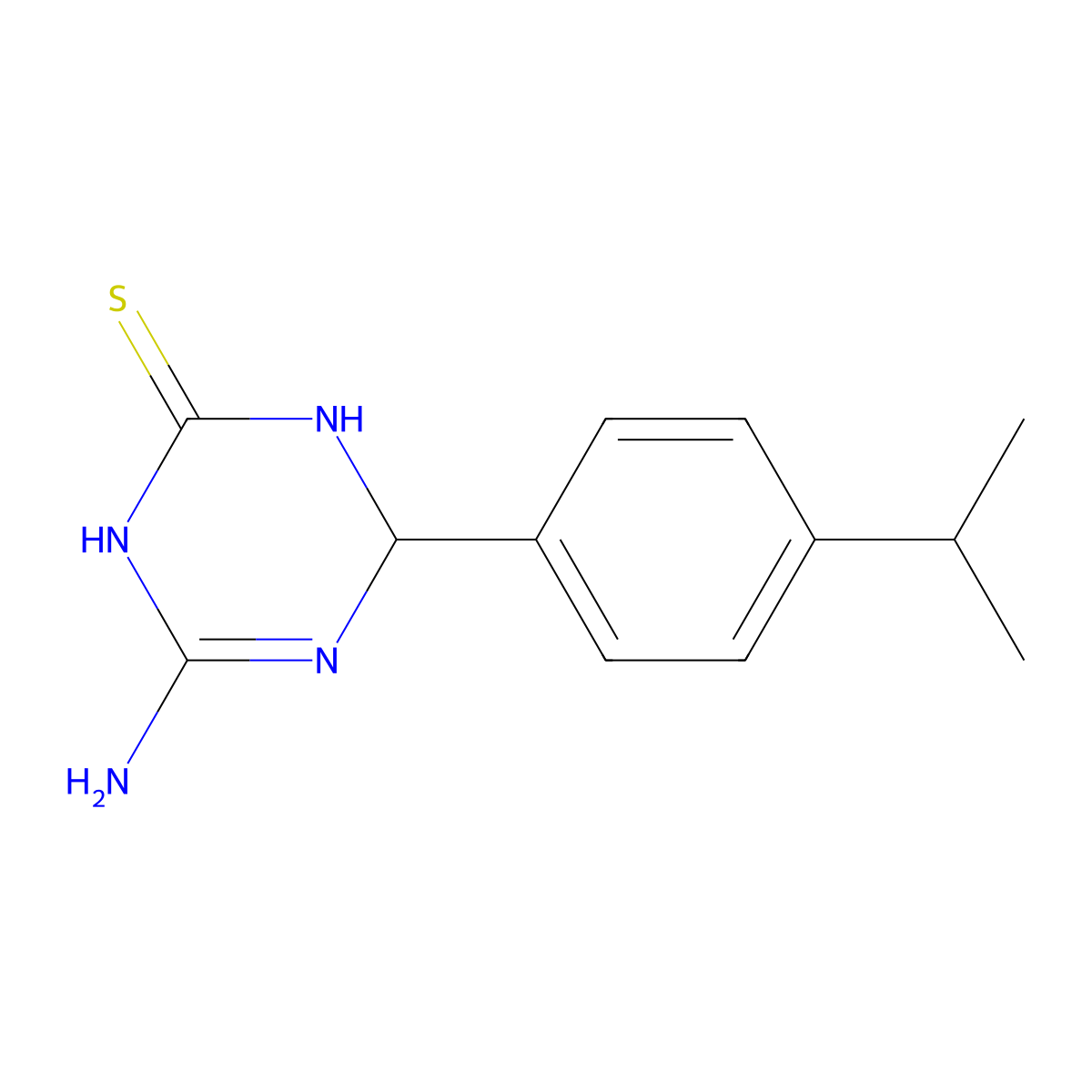 4-Amino-6-(4-isopropylphenyl)-1,6-dihydro-1,3,5-triazine-2-thiol molecular structure, CAS 1142207-94-0
