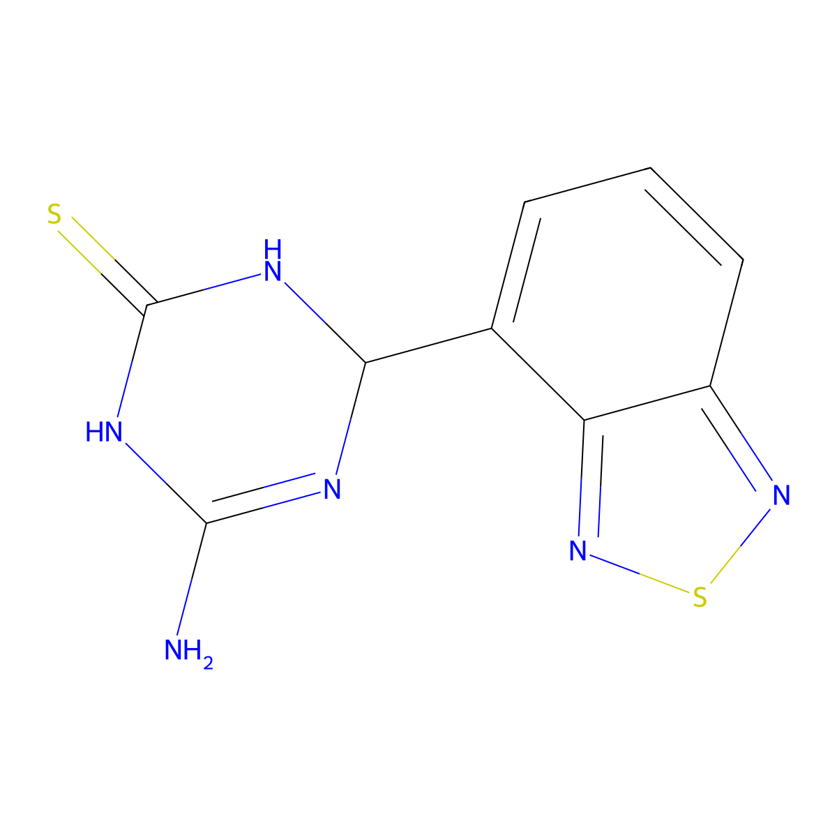 4-Amino-6-(2,1,3-benzothiadiazol-4-yl)-1,6-dihydro-1,3,5-triazine-2-thiol molecular structure, CAS 1142208-46-5
