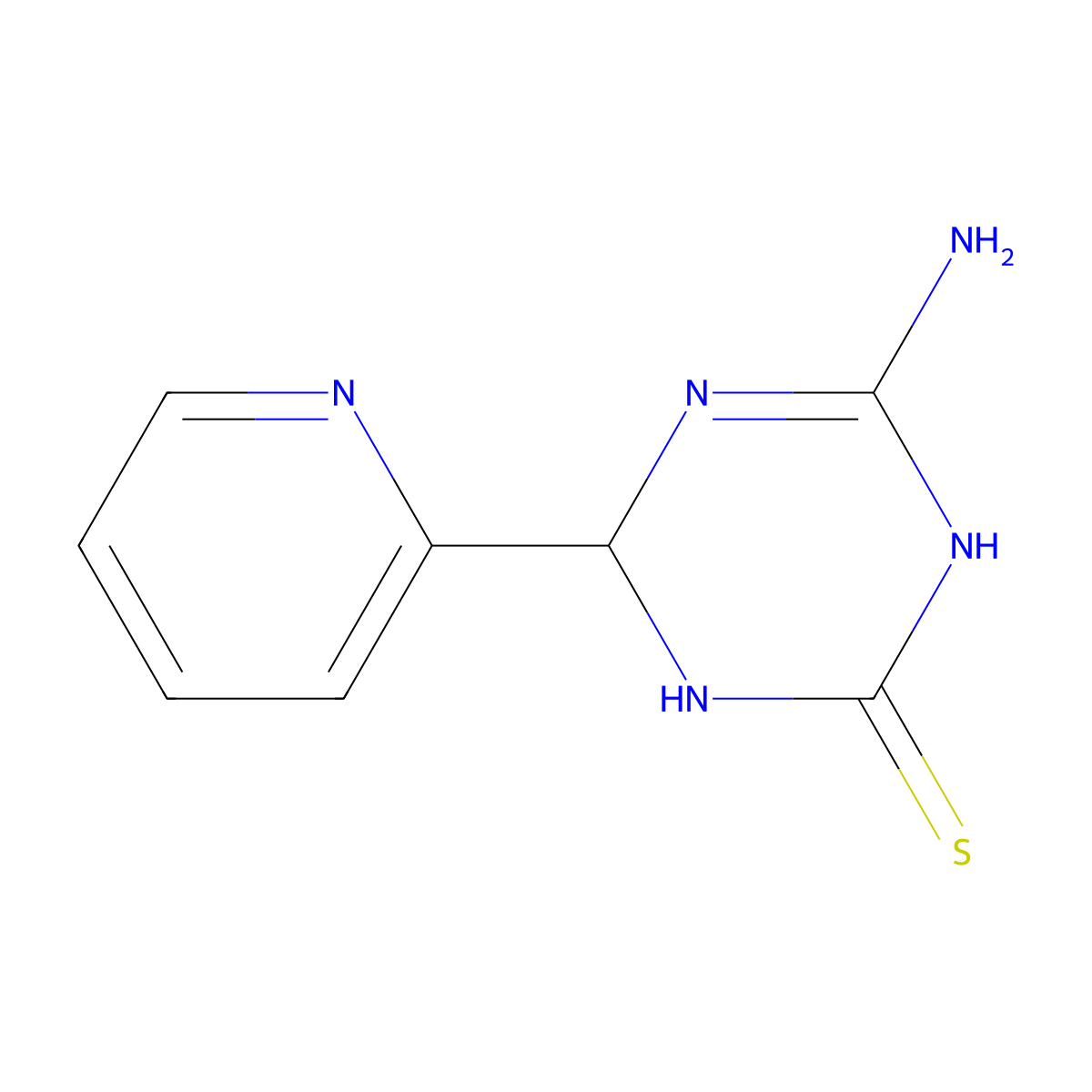 4-Amino-6-(pyridin-2-yl)-1,6-dihydro-1,3,5-triazine-2-thiol molecular structure, CAS 1142208-59-0