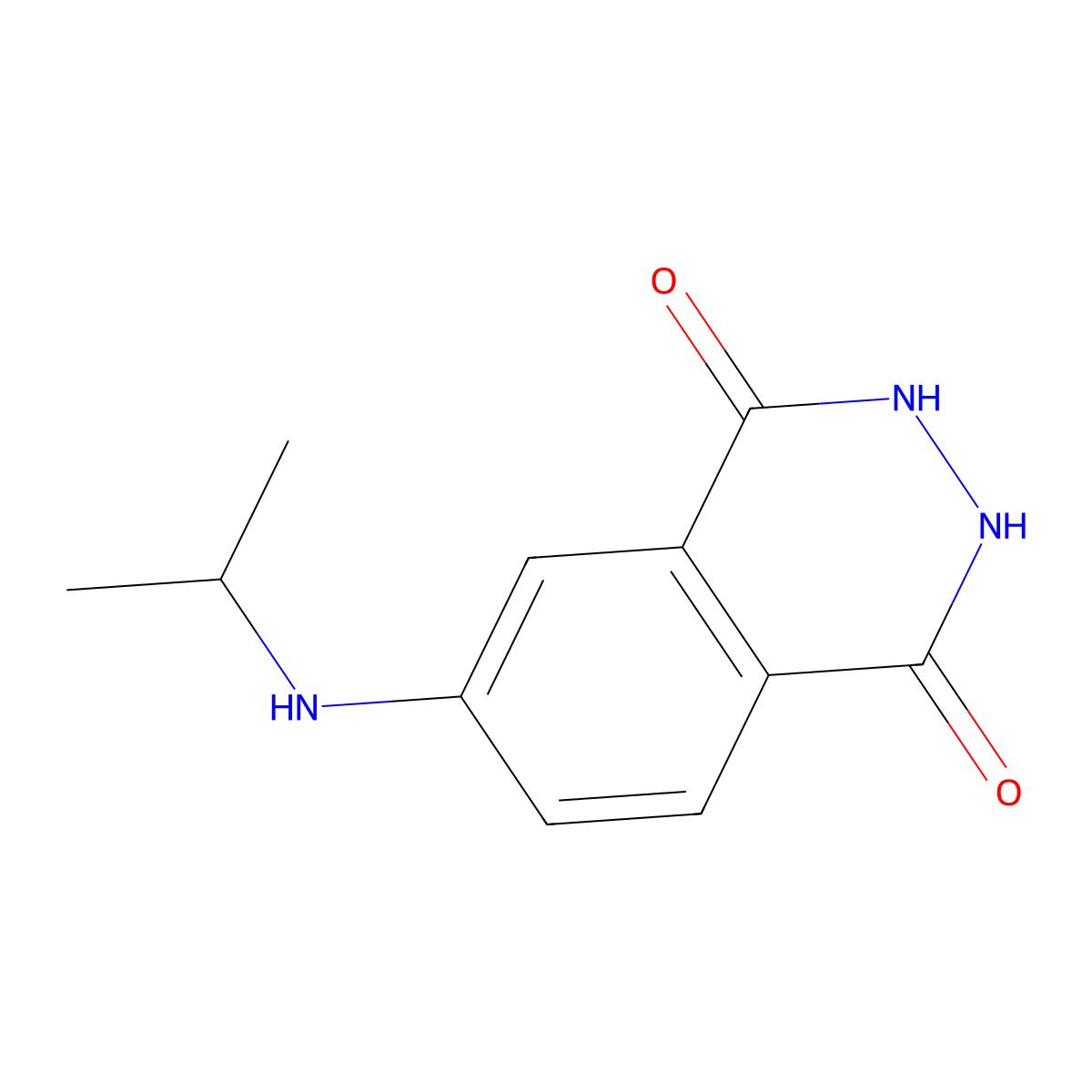 6-(Isopropylamino)-2,3-dihydrophthalazine-1,4-dione molecular structure, CAS 1142211-14-0