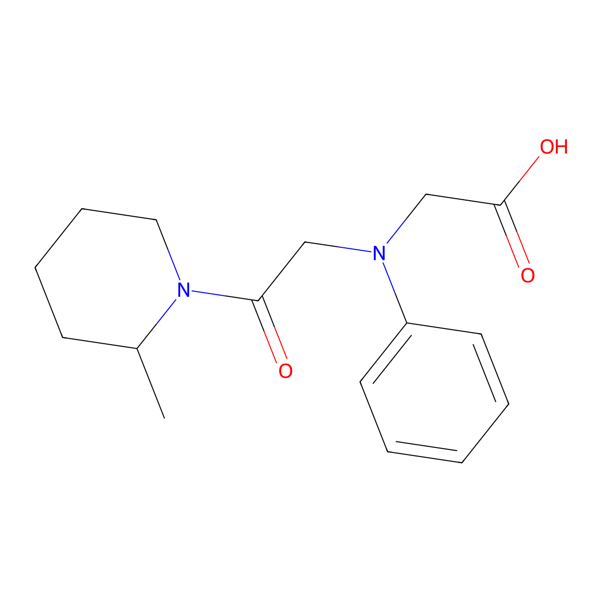[[2-(2-Methylpiperidin-1-yl)-2-oxoethyl](phenyl)-amino]acetic acid molecular structure, CAS 1142211-96-8
