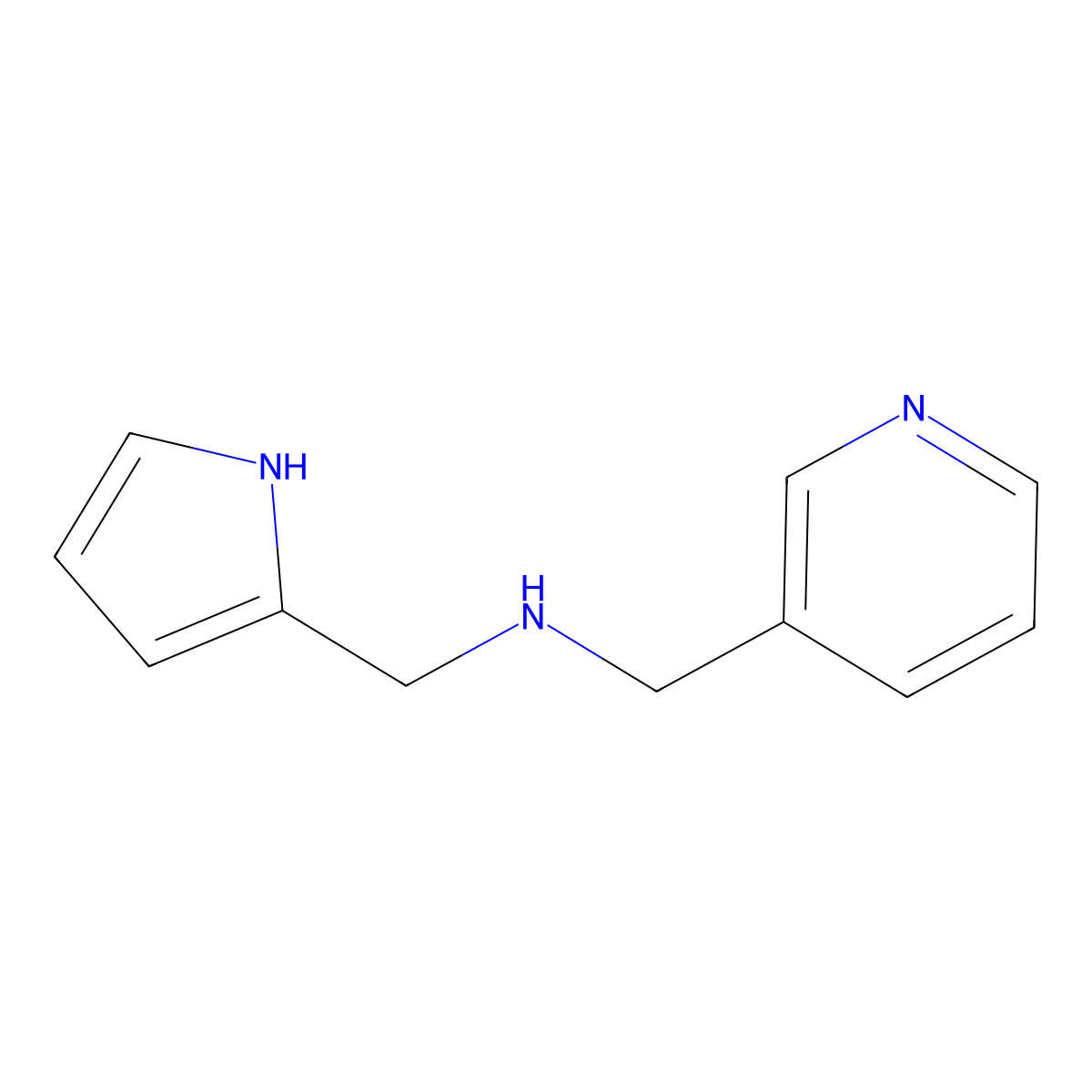 (pyridin-3-ylmethyl)(1H-pyrrol-2-ylmethyl)amine molecular structure, CAS 1142214-29-6