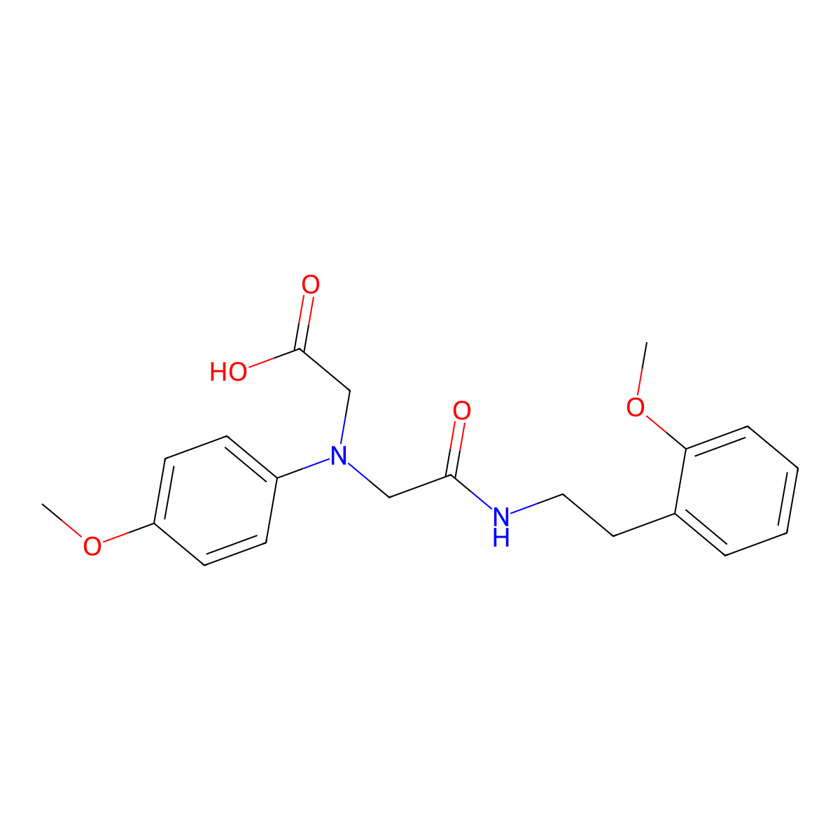 [(4-Methoxyphenyl)(2-{[2-(2-methoxyphenyl)ethyl]-amino}-2-oxoethyl)amino]acetic acid molecular structure, CAS 1142215-73-3