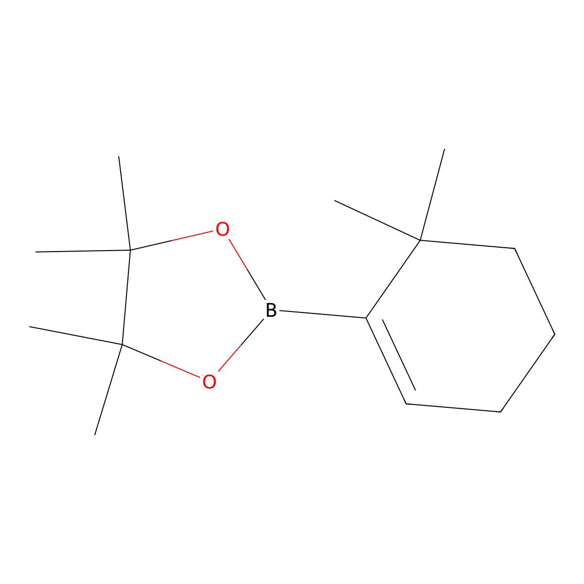 2-(6,6-Dimethyl-1-cyclohexen-1-YL)-4,4,5,5-tetramethyl-1,3,2-dioxaborolane molecular structure, CAS 1142225-97-5