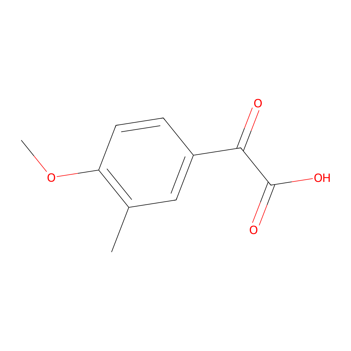 2-(4-Methoxy-3-methylphenyl)-2-oxoacetic acid molecular structure, CAS 114223-11-9