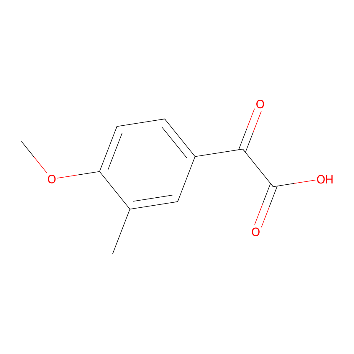 2-(4-Methoxy-3-methylphenyl)-2-oxoacetic acid molecular structure, CAS 114223-11-9