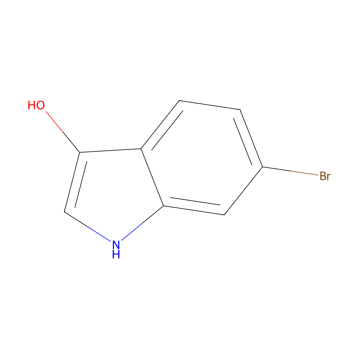 6-Bromo-1H-indol-3-ol molecular structure, CAS 114224-27-0