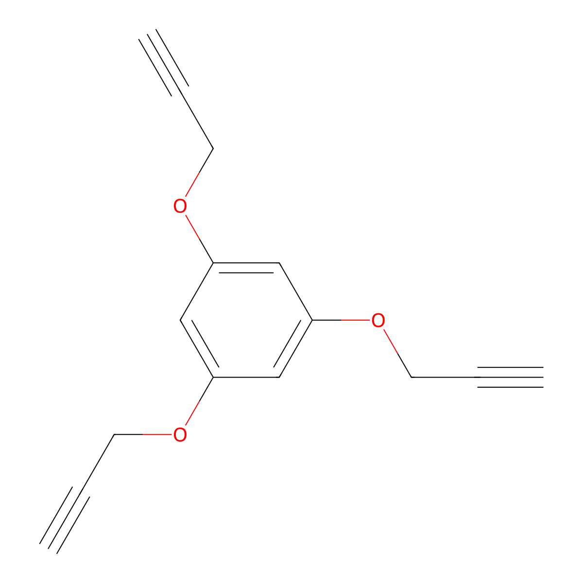 1,3,5-Tris(2-propynyloxy)benzene molecular structure, CAS 114233-80-6
