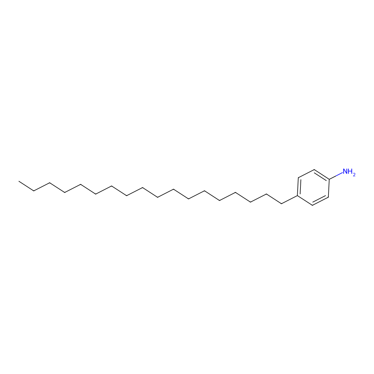 4-Octadecylaniline molecular structure, CAS 114235-67-5