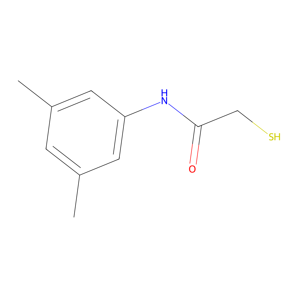 N-(3,5-dimethylphenyl)-2-sulfanylacetamide molecular structure, CAS 114235-68-6