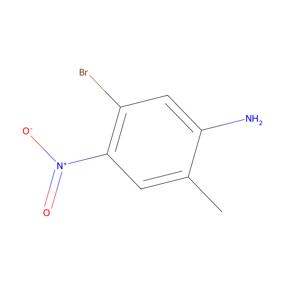 5-Bromo-2-methyl-4-nitroaniline molecular structure, CAS 1142382-25-9