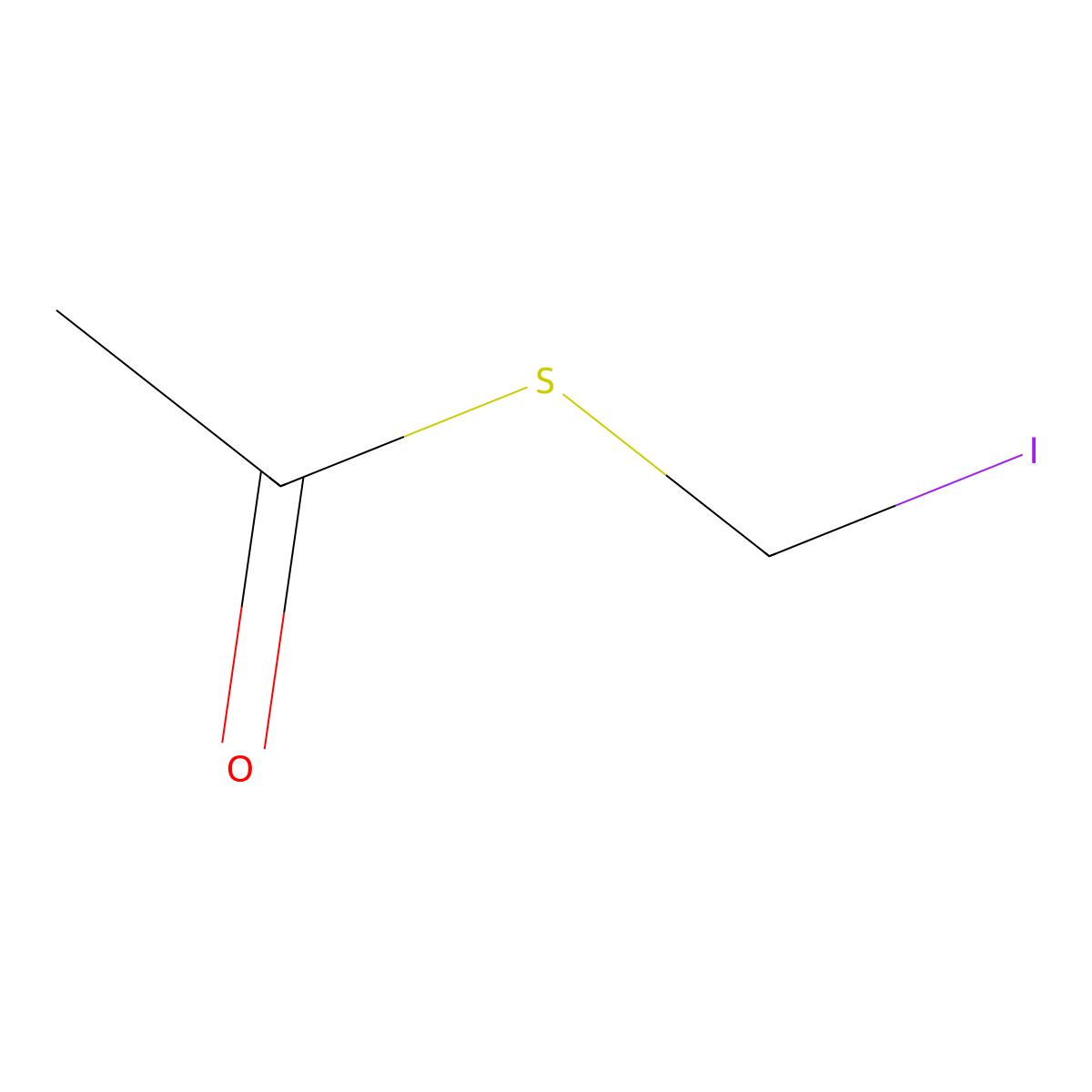 1-((Iodomethyl)sulfanyl)ethan-1-one molecular structure, CAS 114254-42-1