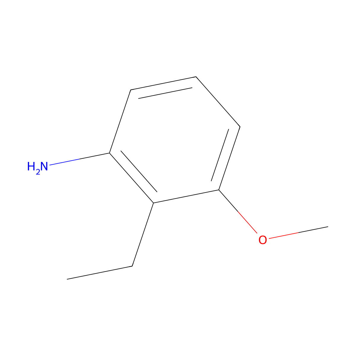 2-Ethyl-3-methoxyaniline molecular structure, CAS 114274-16-7