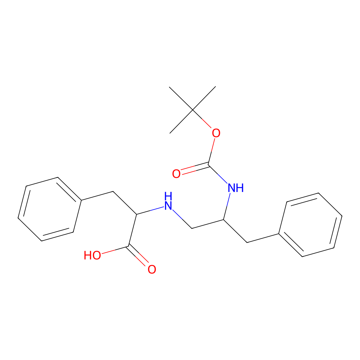 Boc-Phe-(R)-Phe-OH molecular structure, CAS 114290-82-3